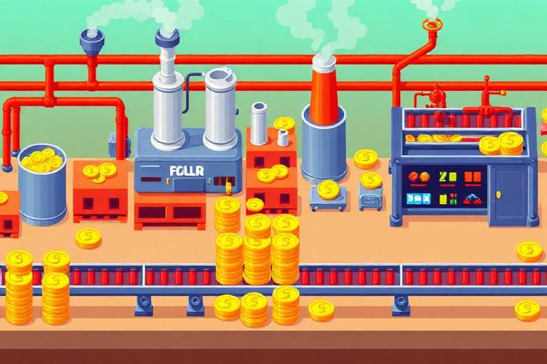 COIN FACTORY TYCOON — placeholder simulator Roblox game concept art in the BloxHood scouting list